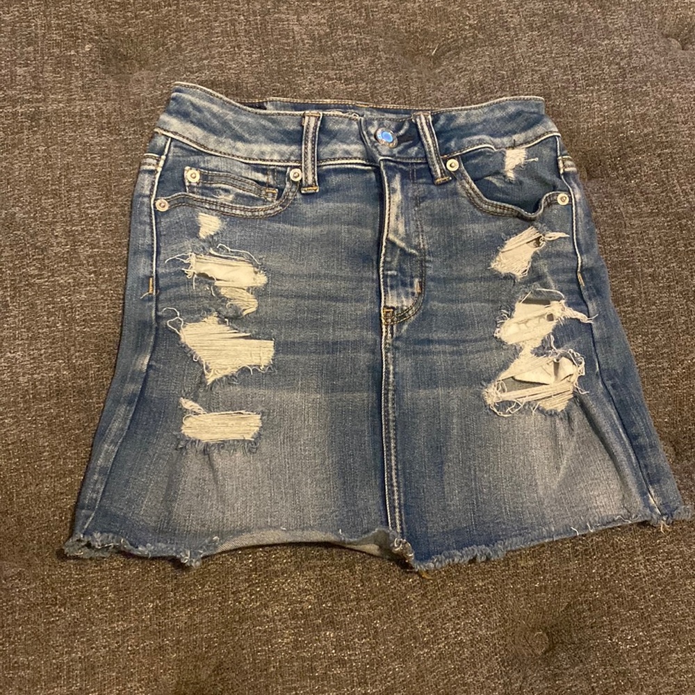 Mini skirt denim